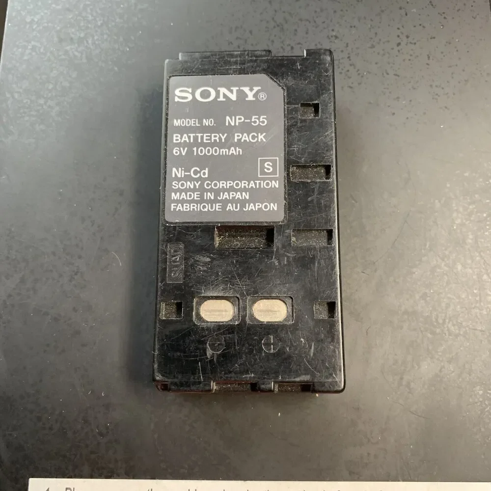 OEM Sony NP-55 Battery Pack Ni-Cd 6V 1000mAh
